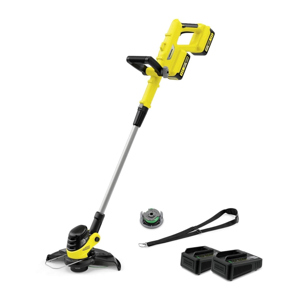 Kärcher LTR 3-18 DUAL BATTERY SET 30 cm Batteria Nero, Acciaio inox, Giallo