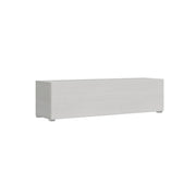 Mobile TV con Anta a Ribalta e Passacavi 153,6x40x39,6 cm con piedini Bianco Frassino