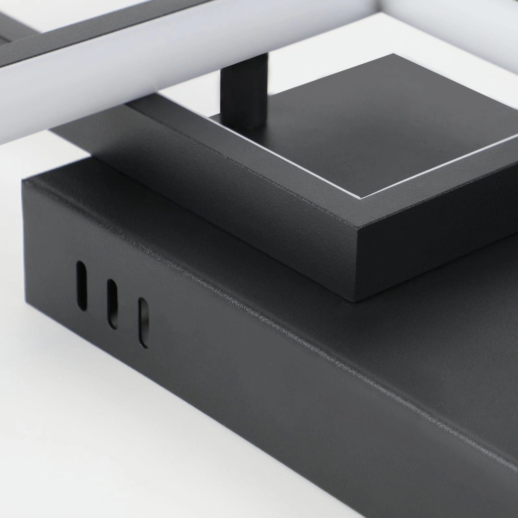 ZMH Lampada da soffitto a LED con telecomando - Lampada da camera da letto in metallo