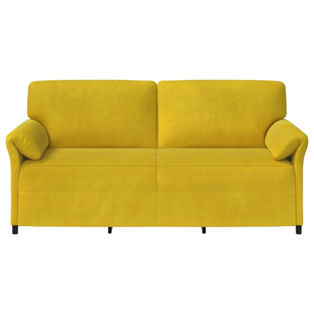 Divano | Divano da soggiorno | Sofa 3-Persone Giallo 198 x 83 x 95 cm Velluto