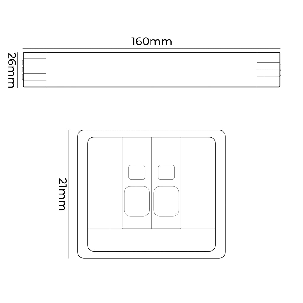 MINI TRASFORMATORE 24V 2.5A 60W IP20 - ALIMENTATORE COMPATTO E IMPERMEABILE IDEALE PER APPLICAZIONI INDUSTRIALI E DOMESTICHE