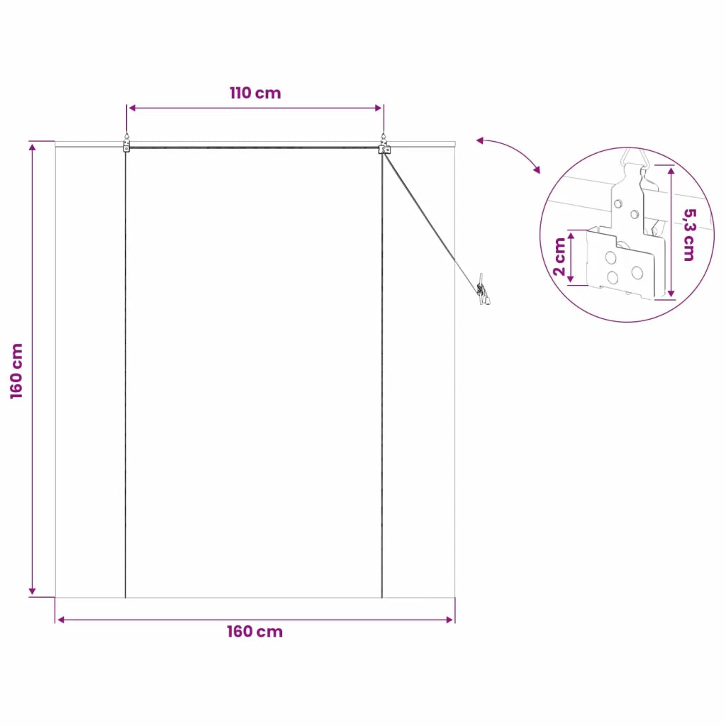Tenda a rullo Naturale 160 x 160 cm Bambù 42040571