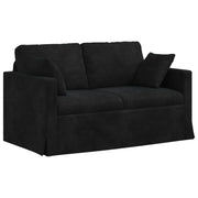 Divano | Divano da soggiorno | Sofa Nero 138 x 78 x 80 cm Velluto