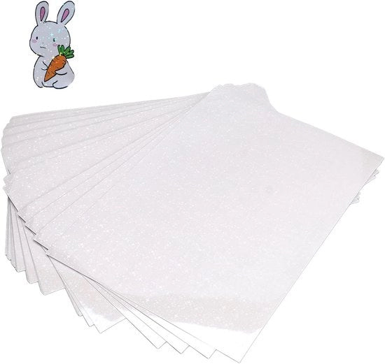 Lamina di protezione A4 Premium - 50 fogli - Tagliabile - Impermeabile - Resistente ai graffi - Disegni a arcobaleno - Etichetta