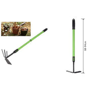 Trade Shop - Zappa Quadra Tridente Doppia Manico Allungabile Attrezzo Giardino 68-94cm 90070 -