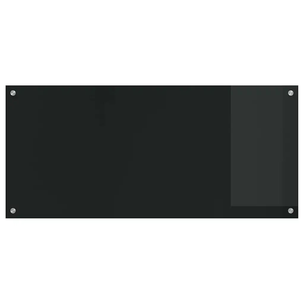 Schienale da cucina 2 pcs Nero 110 x 50 cm vetro temperato 3415495