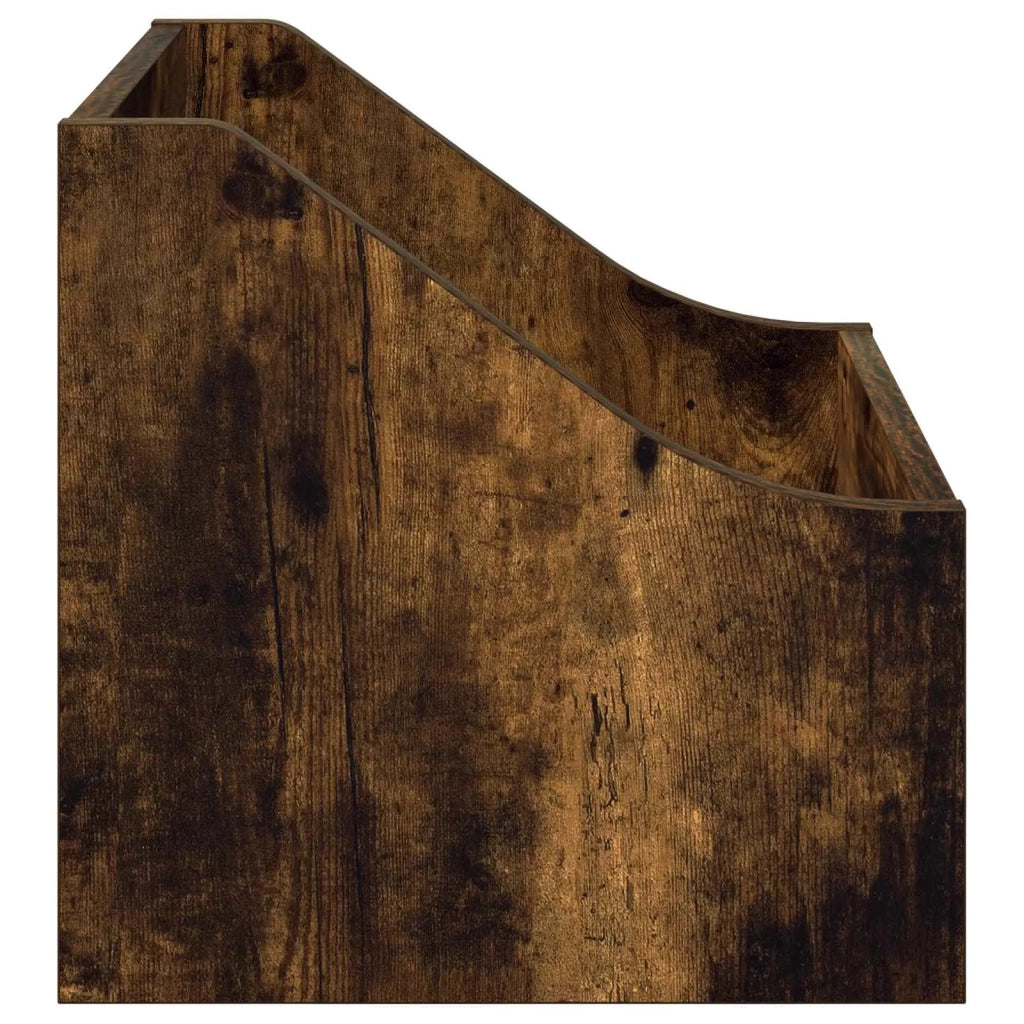 Scatola per dischi LP 2 pz Rovere Fumo 37 x 33 x 32 cm 8012771