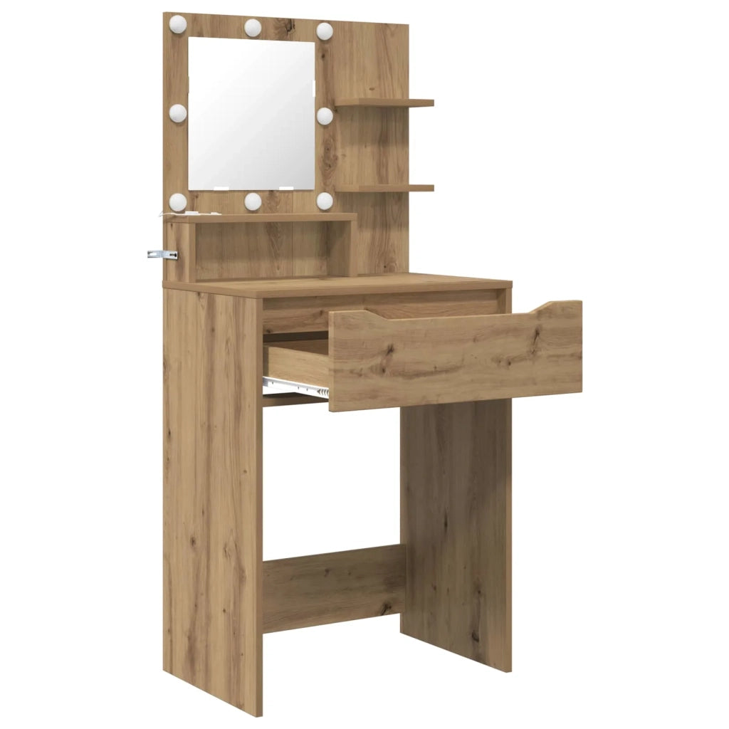 Tavoli da Trucco per Camera da Letto Rovere artigianale 888996