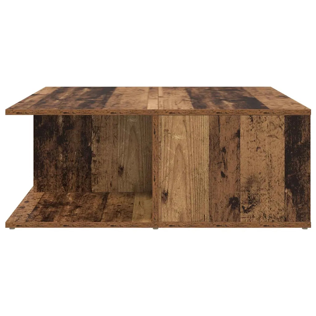 vidaXL Tavolino da salotto with Drawer Legno antico 80 x 80 x 31 cm
