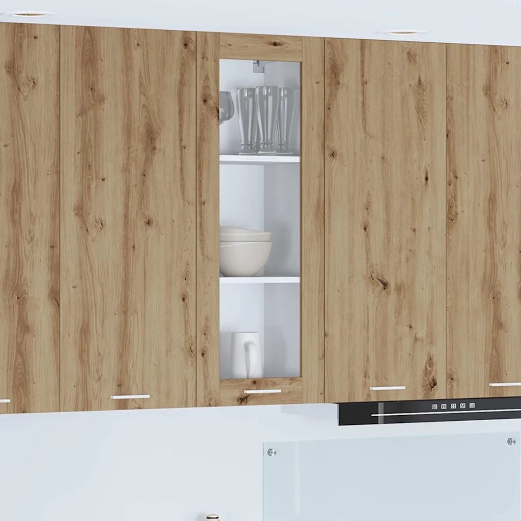 Armadio pensile con porta Rovere artigianale 40 x 31 x 100 cm 884385