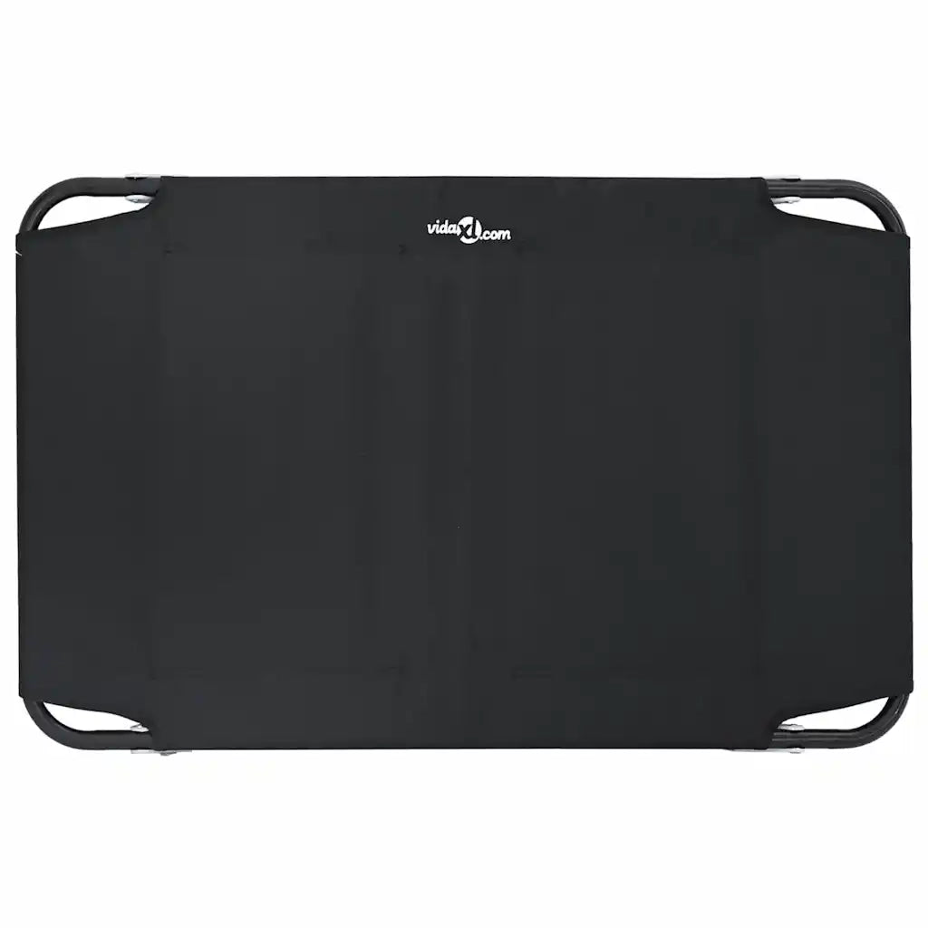 Letto per Cani Nero 90 x 55 x 18 cm Acciaio 42008213