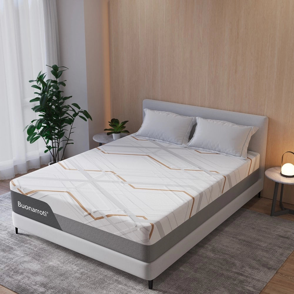 Materasso matrimoniale Corvo con Memory Foam, molle insacchettate e tessuto rinfrescante 160x190x30 cm