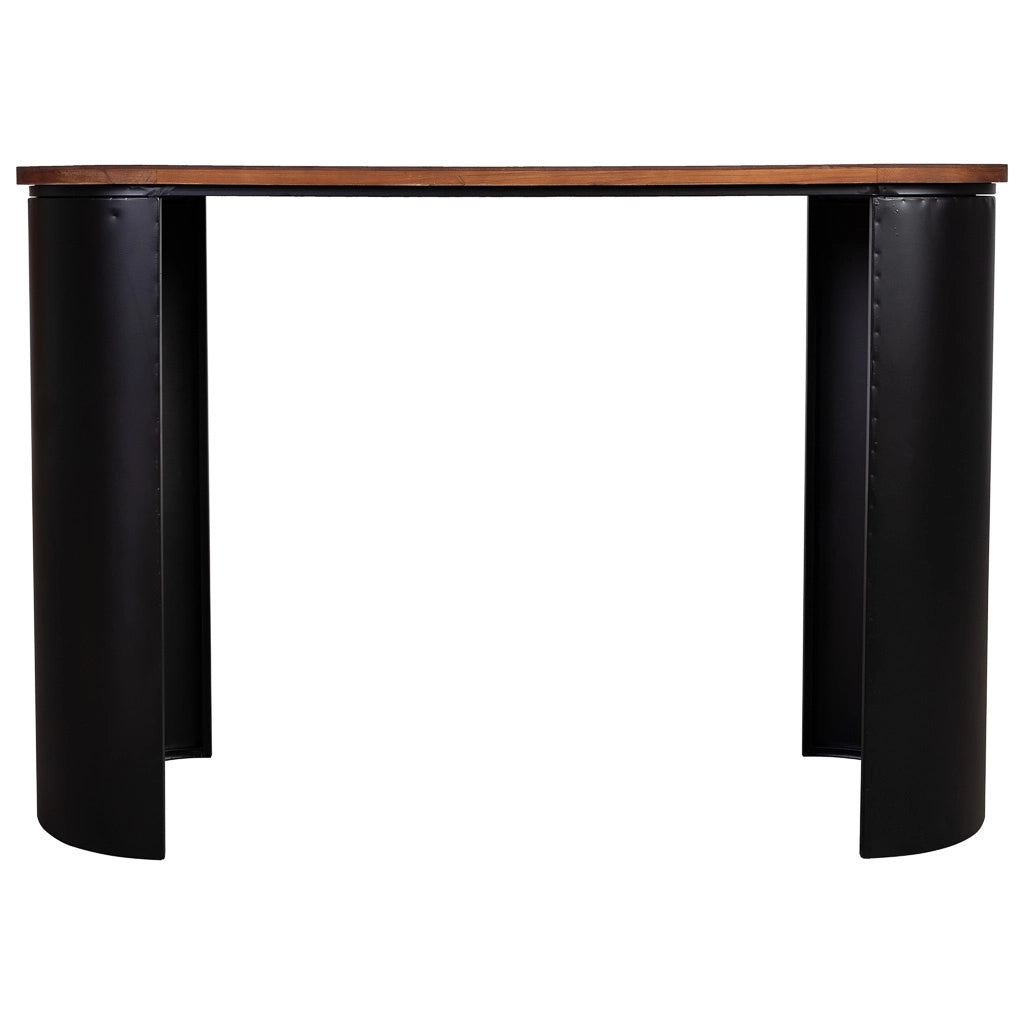 Mobile da ingresso in legno nero 120x40x79.5h cm