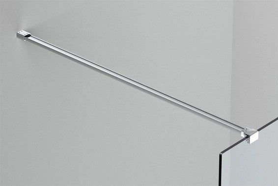 Box Doccia parete Walk in 140 cm h 200 cm cristallo temperato trasparente 8mm profilo CROMATO MELANY