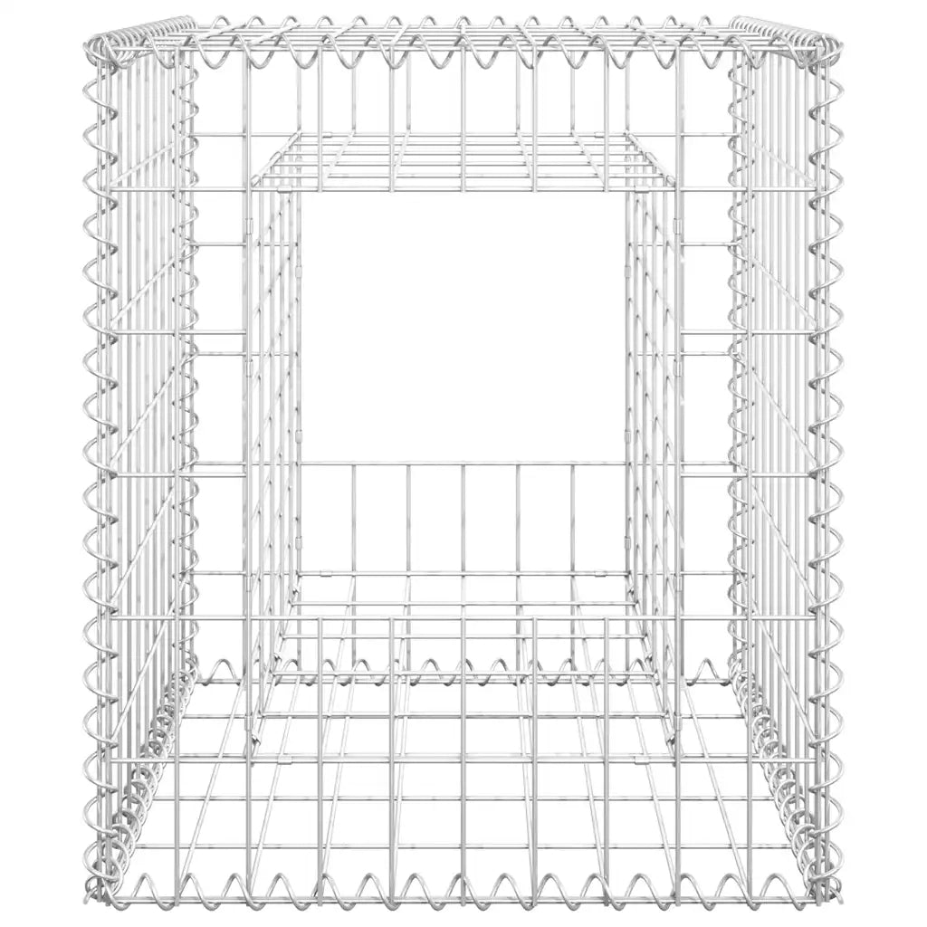 Cesto a Gabbione a Torre 50x50x60 cm in Ferro 151266