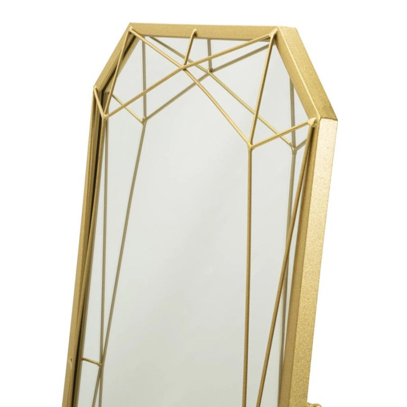 Specchio Da Terra Gold cm 46x2-57x153 (misura Specchio cm 43x150)