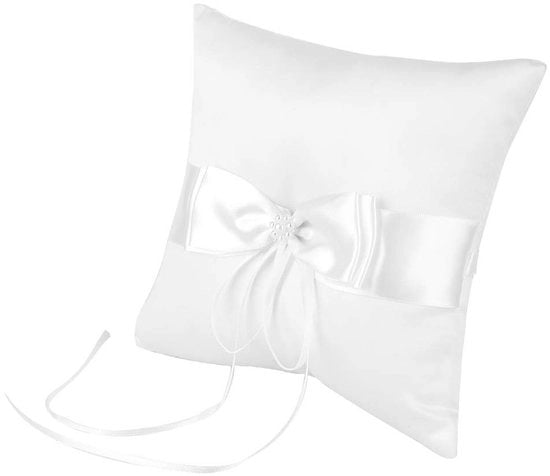 Ringkussen 20 x 20 cm con Lint Satinato e Striscia - Materiale di Alta Qualità