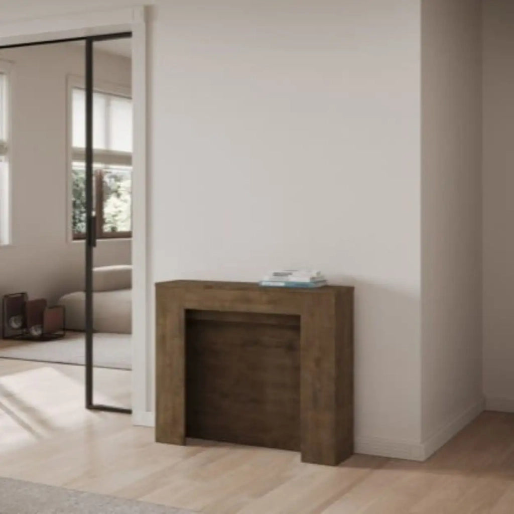 shopinnovativo - Consolle allungabile 90Ã—25/211 cm Kiba Noce