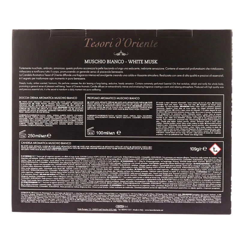 BOX TESORI D'ORIENTE SET REGALO FRAGRANZA MUSCHIO BIANCO
