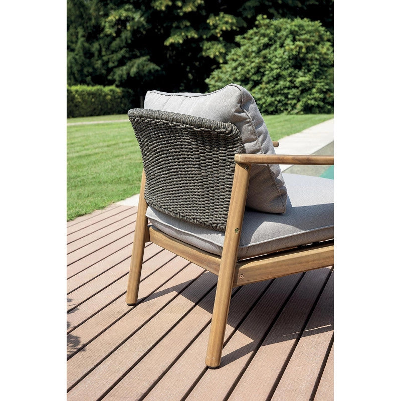 Salotto Scilla In Acacia + Corda Antracite Moia