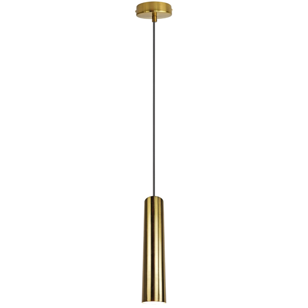 Lampada a sospensione Napoli oro tubo GU10 Ø10cm Polux