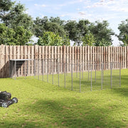 Gabbia per Cani Argento 13,31 m² in Acciaio 3082244
