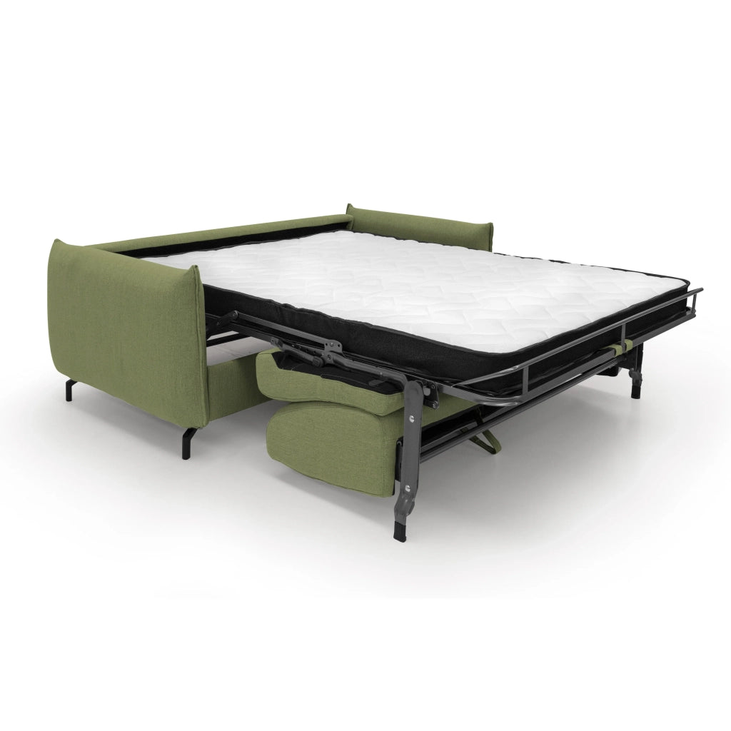 Scarlet Divano letto in tessuto misto cotone impermeabile T19 195 cm (mat.140x197) verde