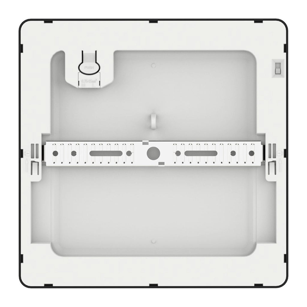 Plafoniera LED quadrata moderna 29,5cm nera 24W EVORA Milagro