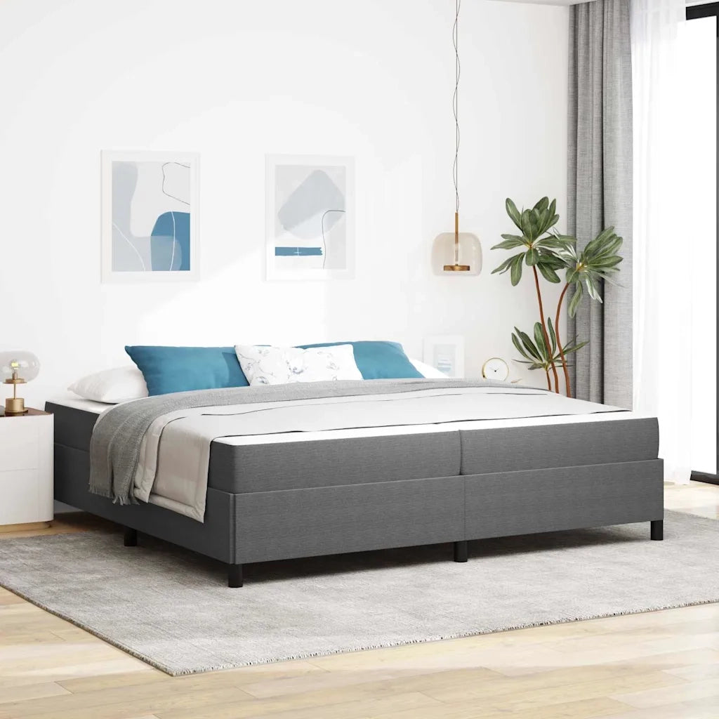 Struttura del letto Grigio chiaro 200 x 200 cm Tessuto 3399140