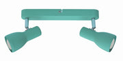 Candellux Picardo barra spot soffitto 2xE14 turchese metallo