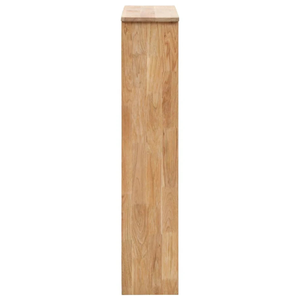 Scarpiera mobiletto portascarpe mobile per ingresso/corridoio/soggiorno 55 x 20 x 104 cm legno massello di noce marrone 02_0021391