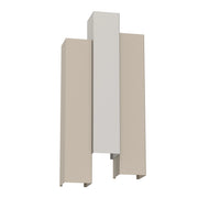 Applique tripla su/giù crema-grigio Wall 6xGU10 Luminex