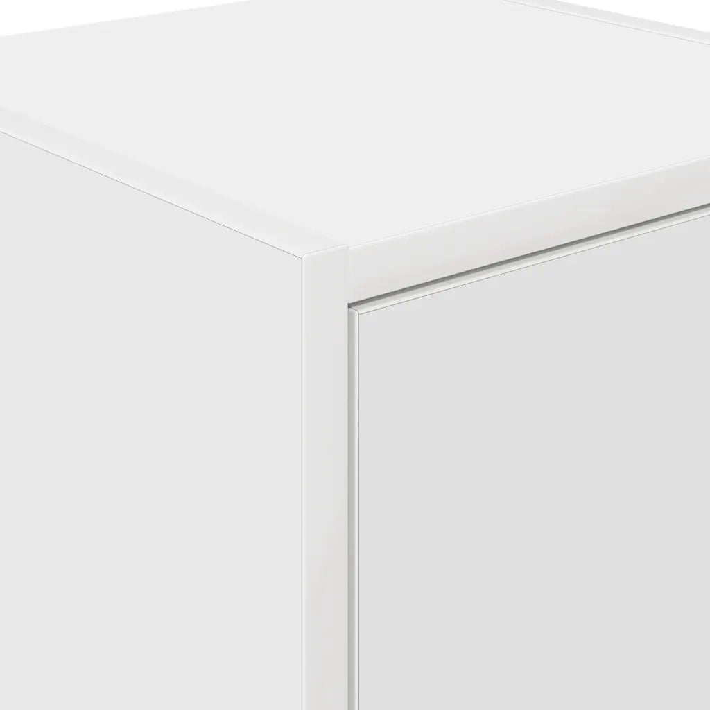 Pensili per Garage 2 pz Bianco in Legno Multistrato 860608