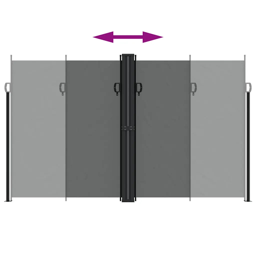 Tenda da Sole Laterale Retrattile Antracite 200x1000 cm 4004763
