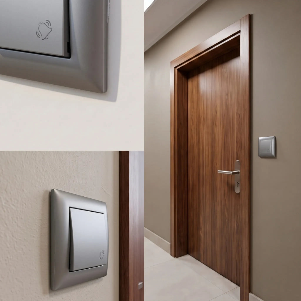 Pulsante Per Campanello Oste Jnh008-w Grey