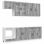 Unità Cucina KALMAR 8 pcs Sonoma grigio Legno ingegnerizzato 3438189