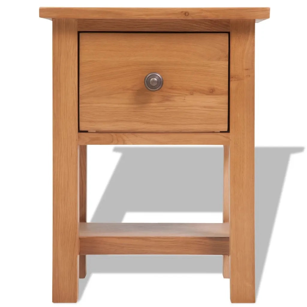 Comodini 2 pz 36x30x47 cm in Legno Massello di Rovere 3053416