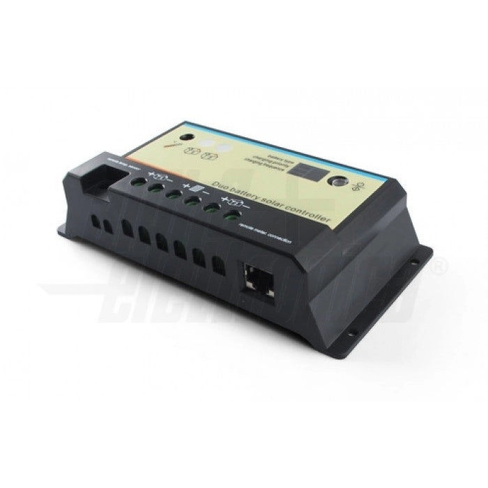 Regolatore di carica PWM 20A - 12/24V - Doppia Batteria
