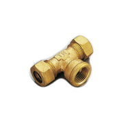 Raccordo 16x1/2''x16 a tee t femmina a compressione con tenuta o-ring