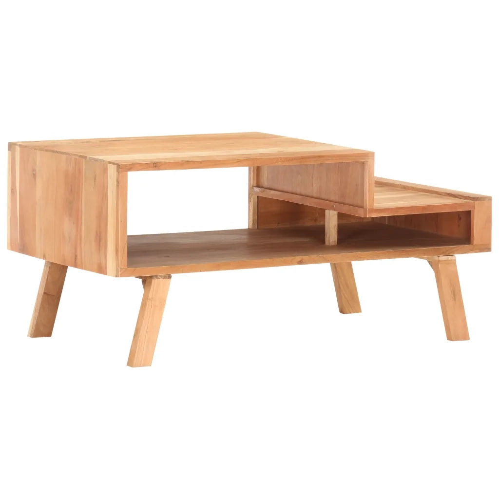 Tavolino da CaffÃ¨ 100x50x45 cm in Legno Massello di Acacia