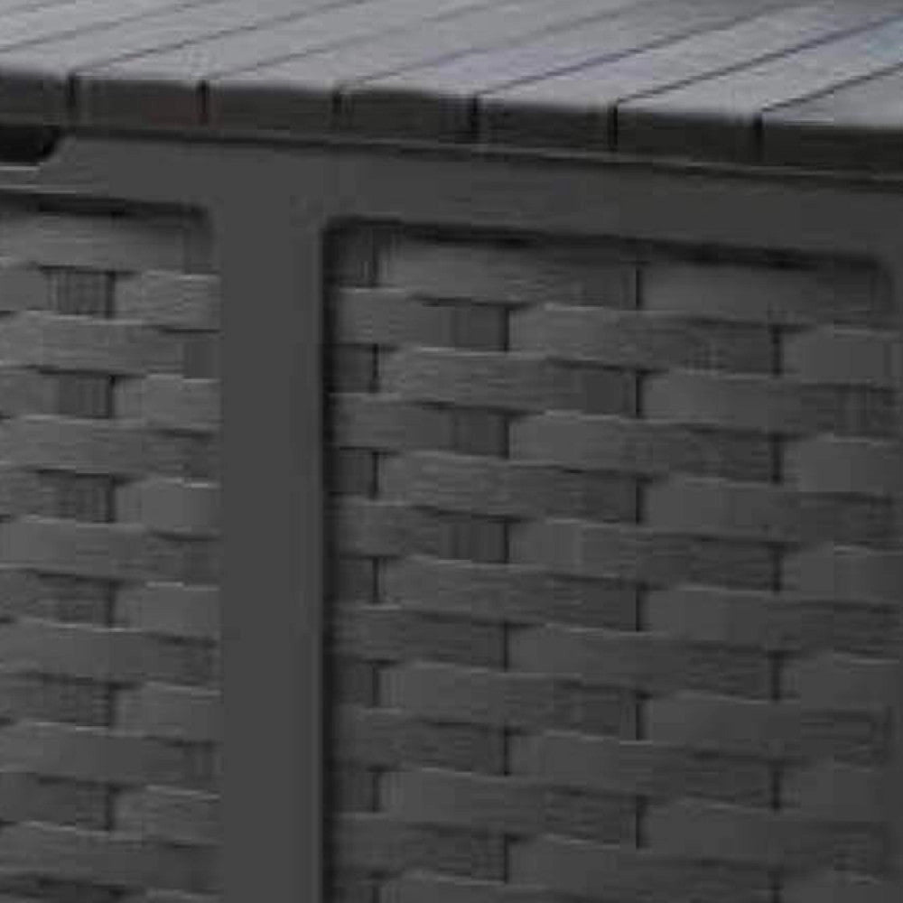Cassapanca in Rattan Style XXL 157,5x75x63,5 h cm in Plastica Marrone