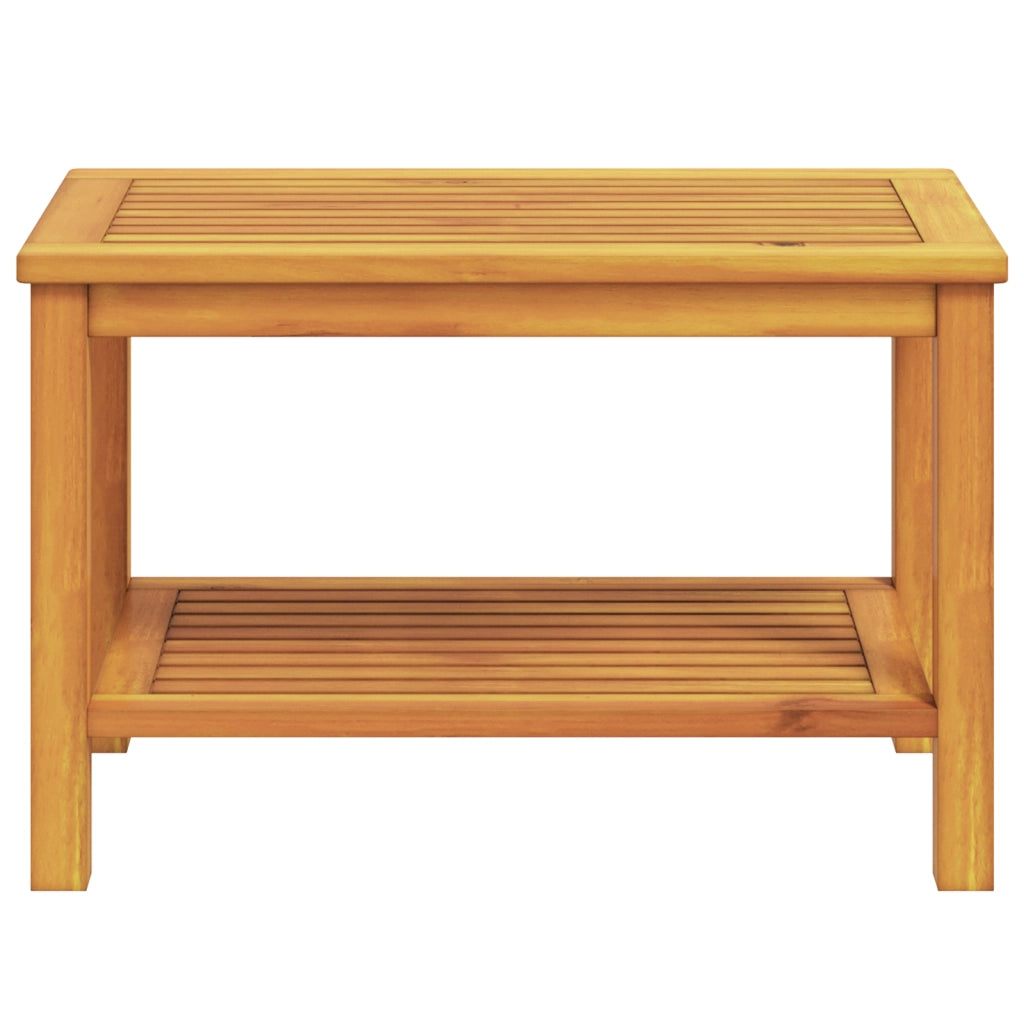 Tavolino da caffÃ¨ 70x40x45 cm in legno massello di acacia