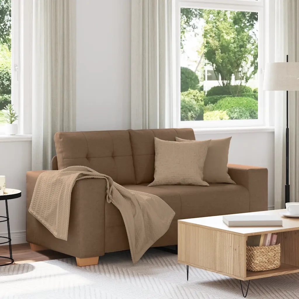 Divano Divanetto Marrone 160x77x82 cm in Tessuto 4105072
