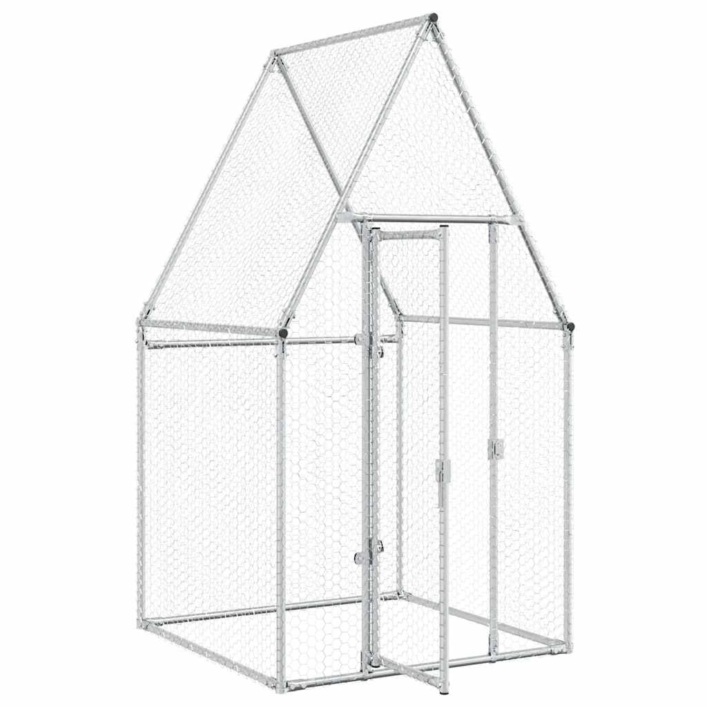 Pollaio Silver 100 x 100 x 190 cm acciaio zincato Silver 02_0041664