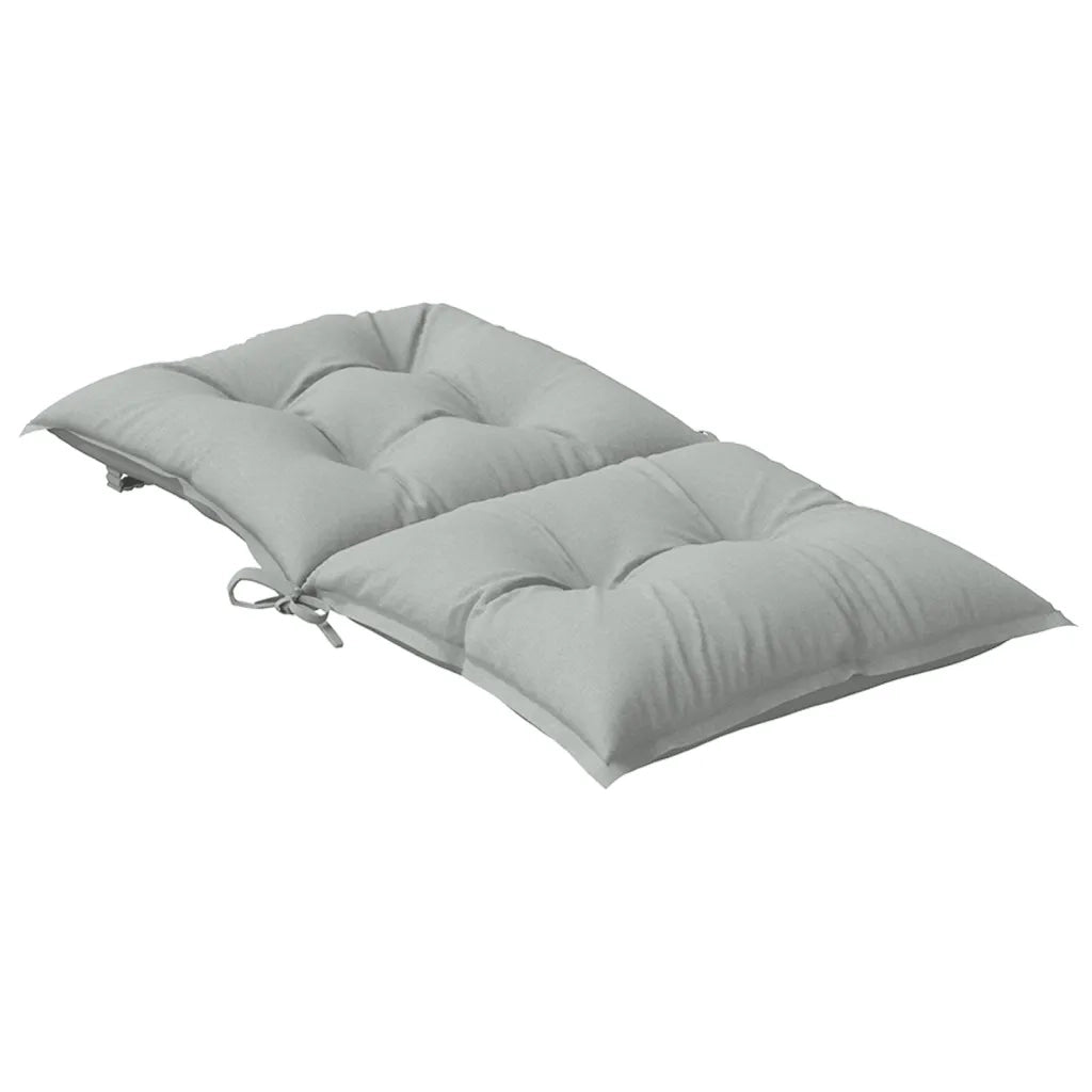 vidaXL Cuscini Sedia Schiena Bassa 4 pz Grigio Mélange 100x50x7 cm