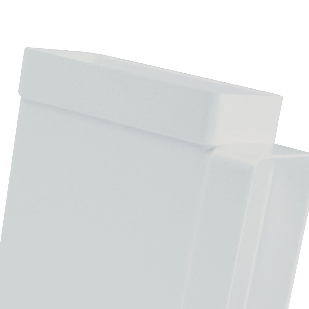 Raccordo a t rettangolare 55x110mm bianco per cappe