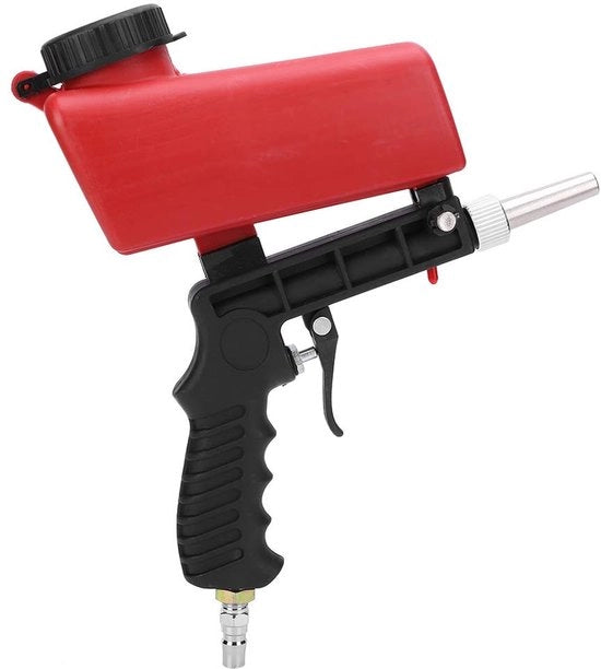 Pompa per sabbia pneumatica - Struttura regolabile - Accessori professionali - Portatile - Sabbiastrazione - Adatto per metalli - ...