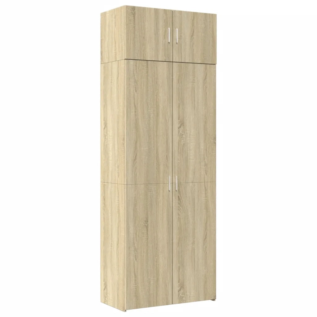 vidaXL Armadietto Rovere Sonoma 80x42,5x225 cm in Truciolato