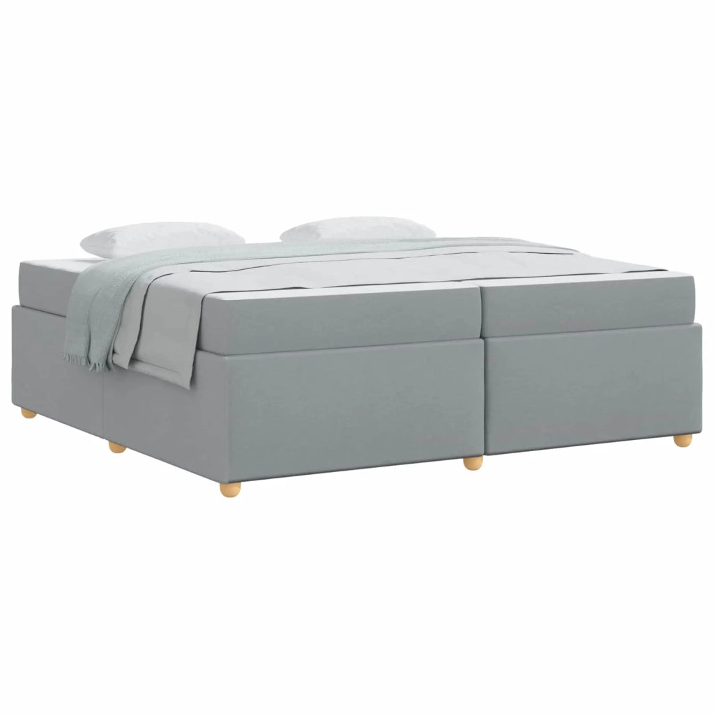 Struttura del letto Grigio chiaro 200 x 200 cm Tessuto 3399377