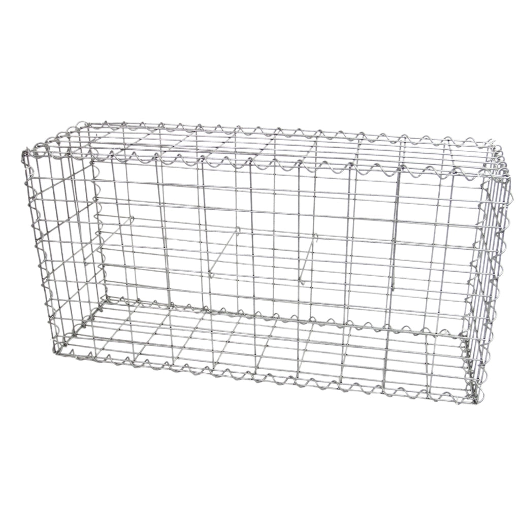 Set 6 Gabbioni da Giardino 100x30x50 cm per Sassi e Legna
